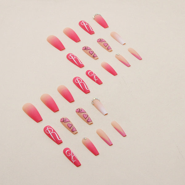 12 Sizes-24 Pcs Press On Nails Z548