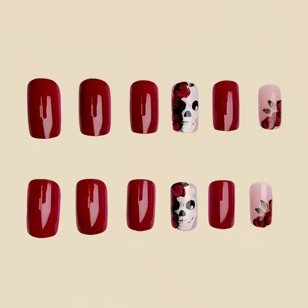 12 Sizes-24 Pcs Press On Nails Y224