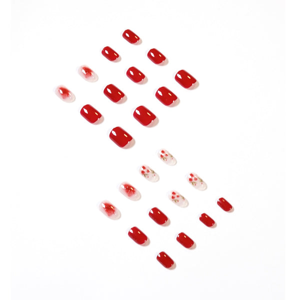 12 Sizes-24 Pcs Press On Nails JP1458