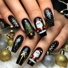 12 Sizes-24 Pcs Press On Nails Y1244