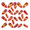 12 Sizes-24 Pcs Press On Nails Y1675