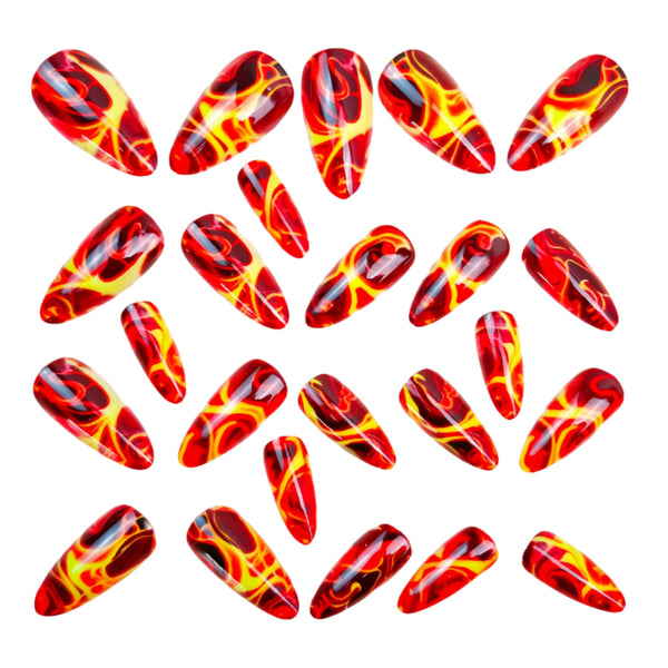 12 Sizes-24 Pcs Press On Nails Y1675