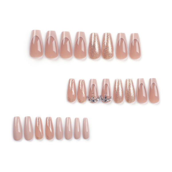 12 Sizes-24 Pcs Press On Nails JP3040