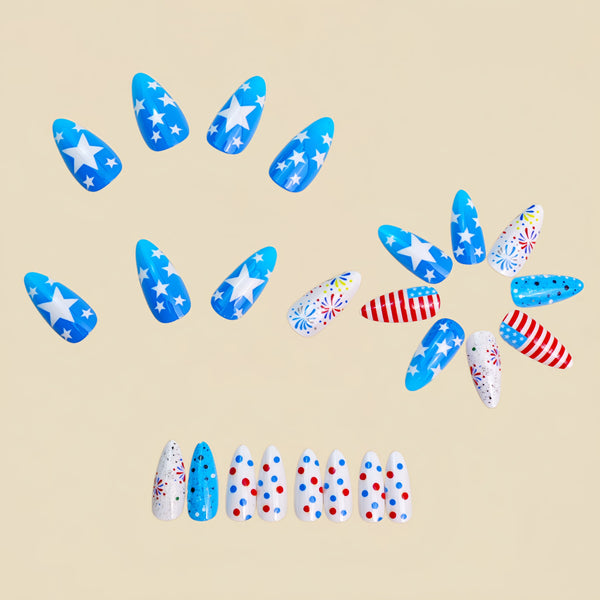 12 Sizes-24 Pcs Press On Nails Y1984