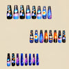 12 Sizes-24 Pcs Press On Nails Y987