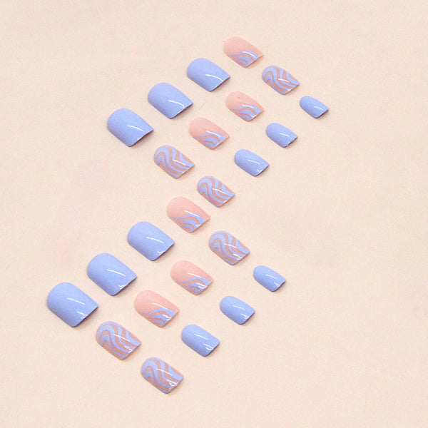 12 Sizes-24 Pcs Press On Nails W875