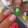 48 Pcs Press On Nails GlitterFlower-1-48pcs