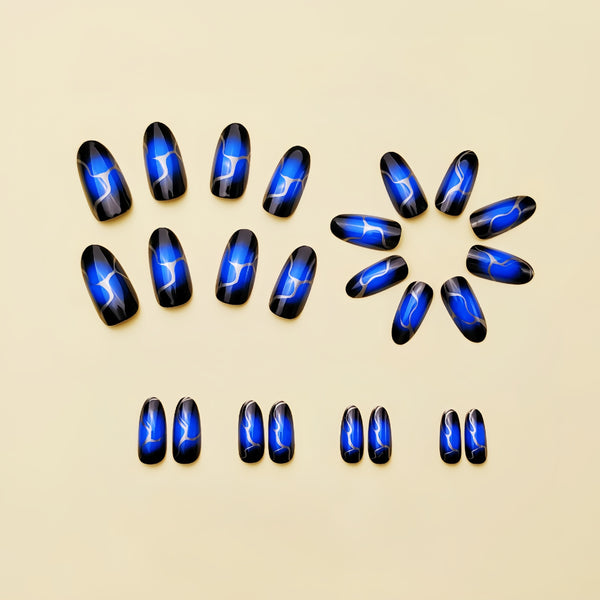 12 Sizes-24 Pcs Press On Nails Y197