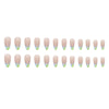 12 Sizes-24 Pcs Press On Nails W1134