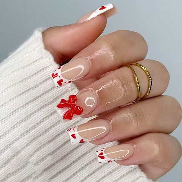 12 Sizes-24 Pcs Press On Nails C1478