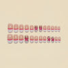 12 Sizes-24 Pcs Press On Nails Y1548