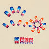 12 Sizes-24 Pcs Press On Nails Y1501
