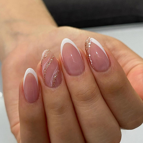 12 Sizes-24 Pcs Press On Nails JP3754
