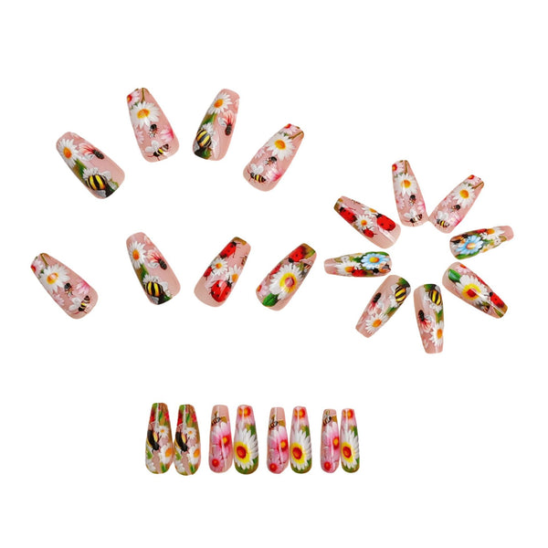 12 Sizes-24 Pcs Press On Nails Y1911