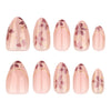 12 Sizes-24 Pcs Press On Nails JP4348