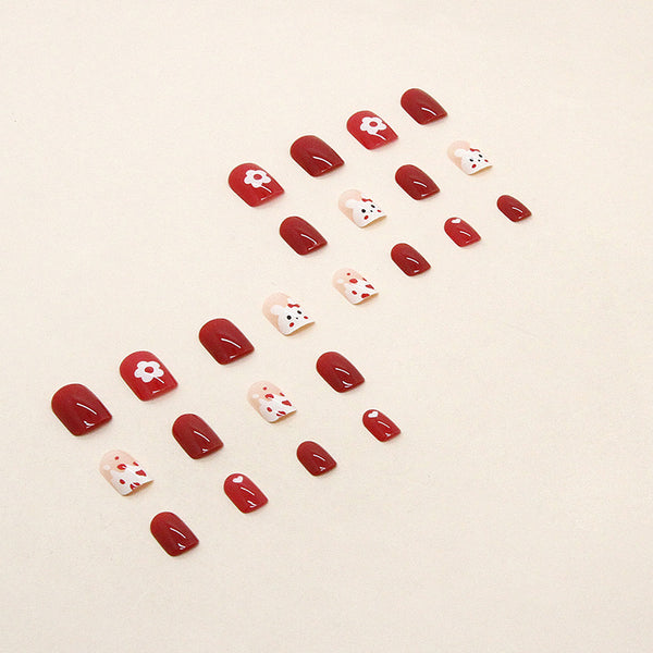 12 Sizes-24 Pcs Press On Nails R701