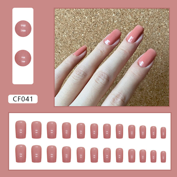 12 Sizes-24 Pcs Press On Nails CF041