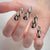 12 Sizes-24 Pcs Press On Nails W1034