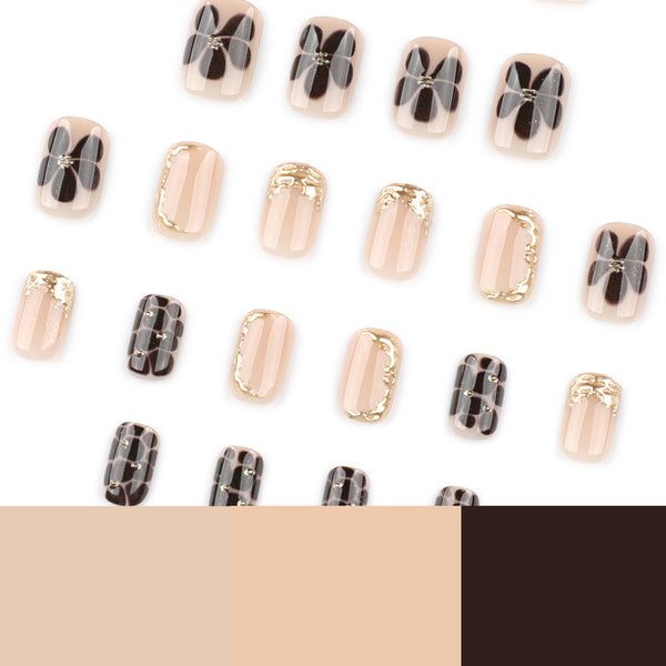 12 Sizes-24 Pcs Press On Nails JP4023