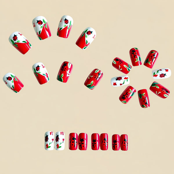 12 Sizes-24 Pcs Press On Nails Y1160