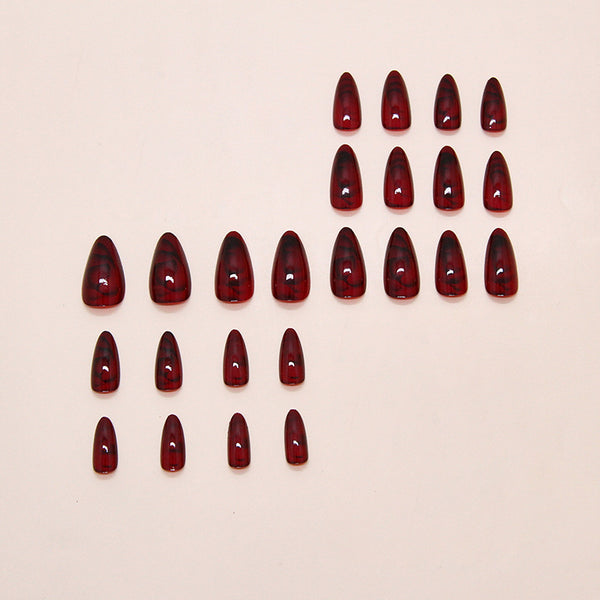 12 Sizes-24 Pcs Press On Nails W2113