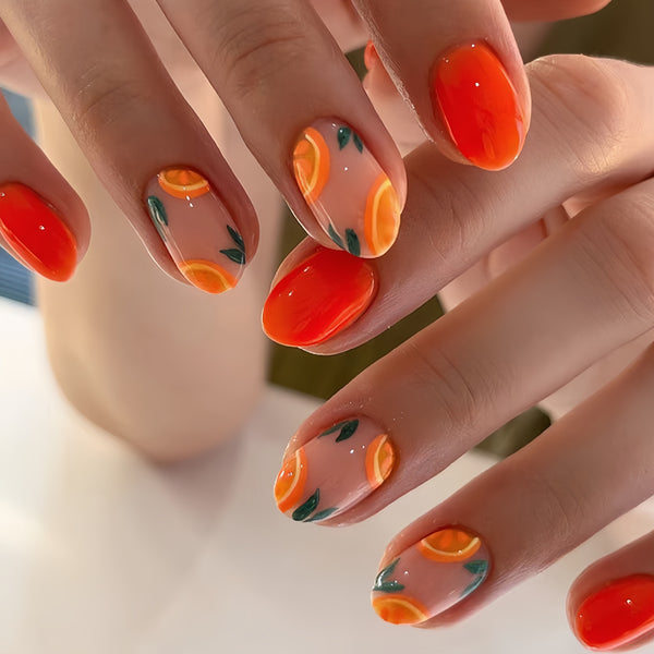 12 Sizes-24 Pcs Press On Nails Y100