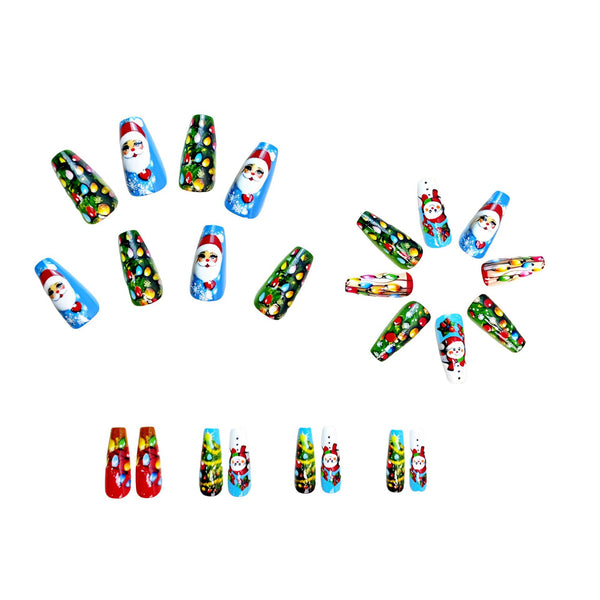 12 Sizes-24 Pcs Press On Nails Y421