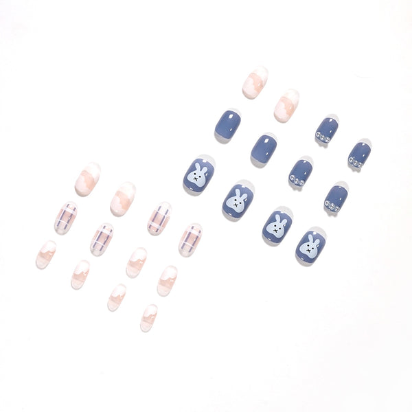 12 Sizes-24 Pcs Press On Nails JP1373