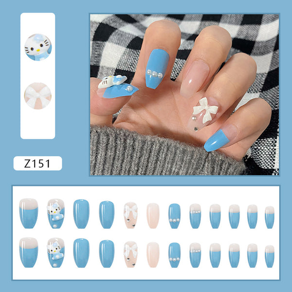 12 Sizes-24 Pcs Press On Nails Z122