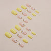 12 Sizes-24 Pcs Press On Nails W1100