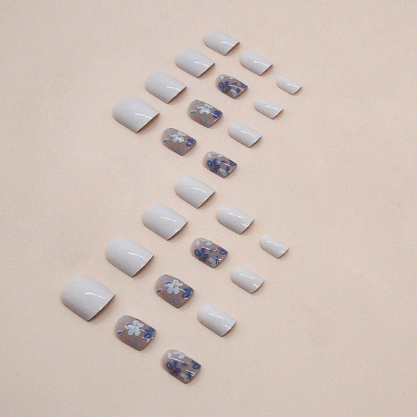 12 Sizes-24 Pcs Press On Nails W1397