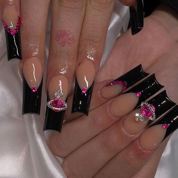 12 Sizes-24 Pcs Press On Nails JP1622