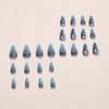 12 Sizes-24 Pcs Press On Nails W1928