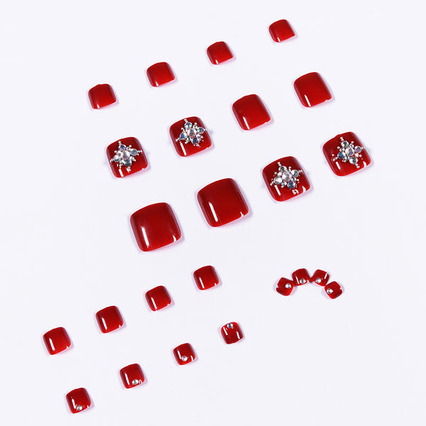 12 Sizes-24 Pcs Press On Nails JP1057