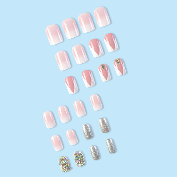 12 Sizes-24 PcsPress On Nails DZ273