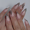 12 Sizes-24 Pcs Press On Nails C1420