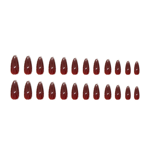 12 Sizes-24 Pcs Press On Nails W1990
