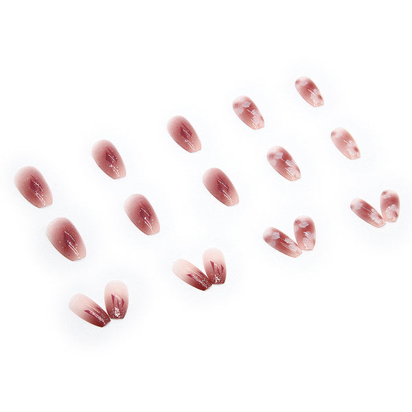 12 Sizes-24 Pcs Press On Nails R464