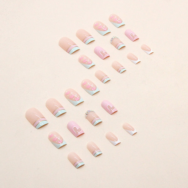 12 Sizes-24 Pcs Press On Nails Z626