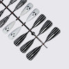 12 Sizes-24 Pcs Press On Nails 1XC1-15164