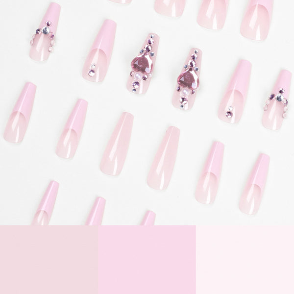 12 Sizes-24 Pcs Press On Nails JP1594