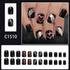 12 Sizes-24 Pcs Press On Nails C1510