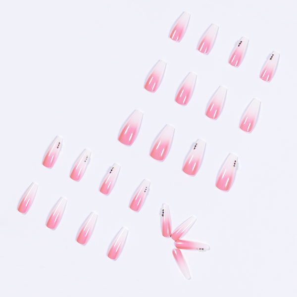 12 Sizes-24 Pcs Press On Nails JP1064