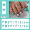 12 Sizes-24 Pcs Press On Nails W1317
