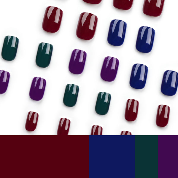 12 Sizes-24 Pcs Press On Nails JP3066
