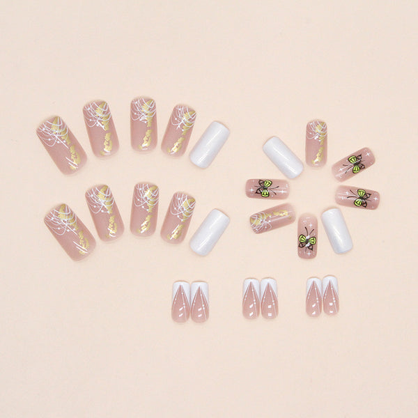 12 Sizes-24 Pcs Press On Nails W944