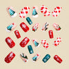 12 Sizes-24 Pcs Press On Nails Y1283