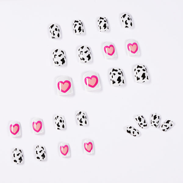 12 Sizes-24 Pcs Press On Nails JP995