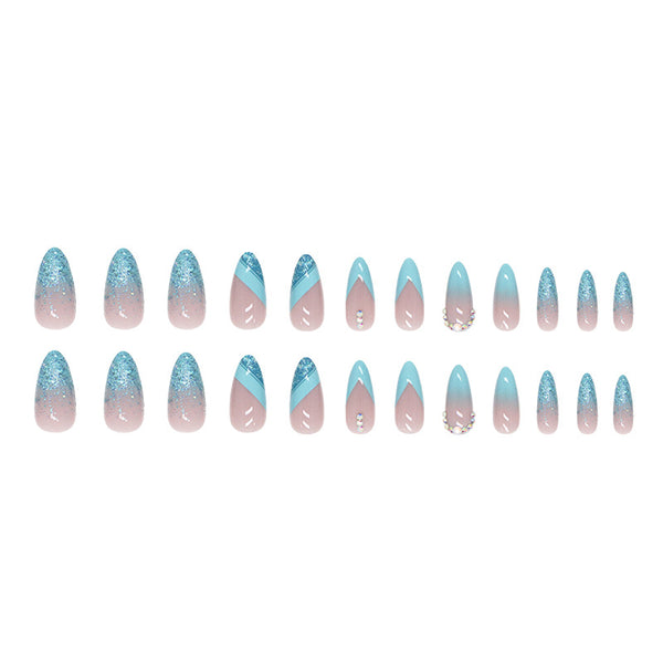 12 Sizes-24 Pcs Press On Nails Z670