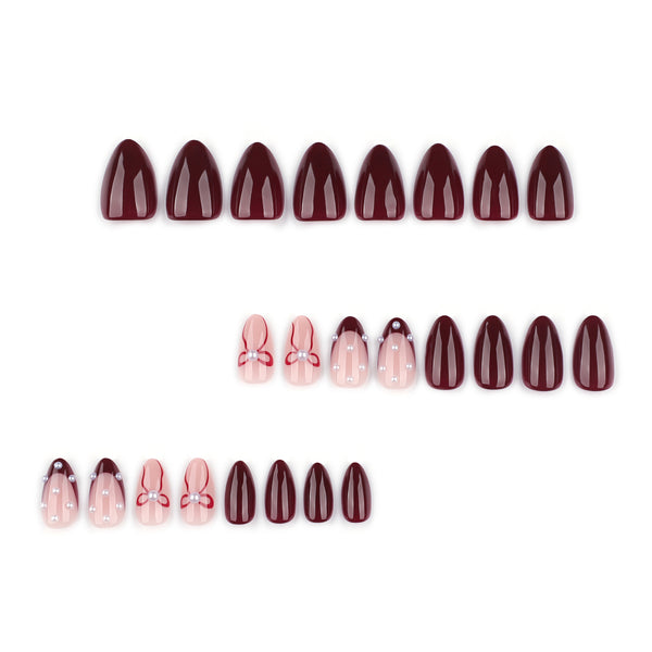 12 Sizes-24 Pcs Press On Nails JP4285